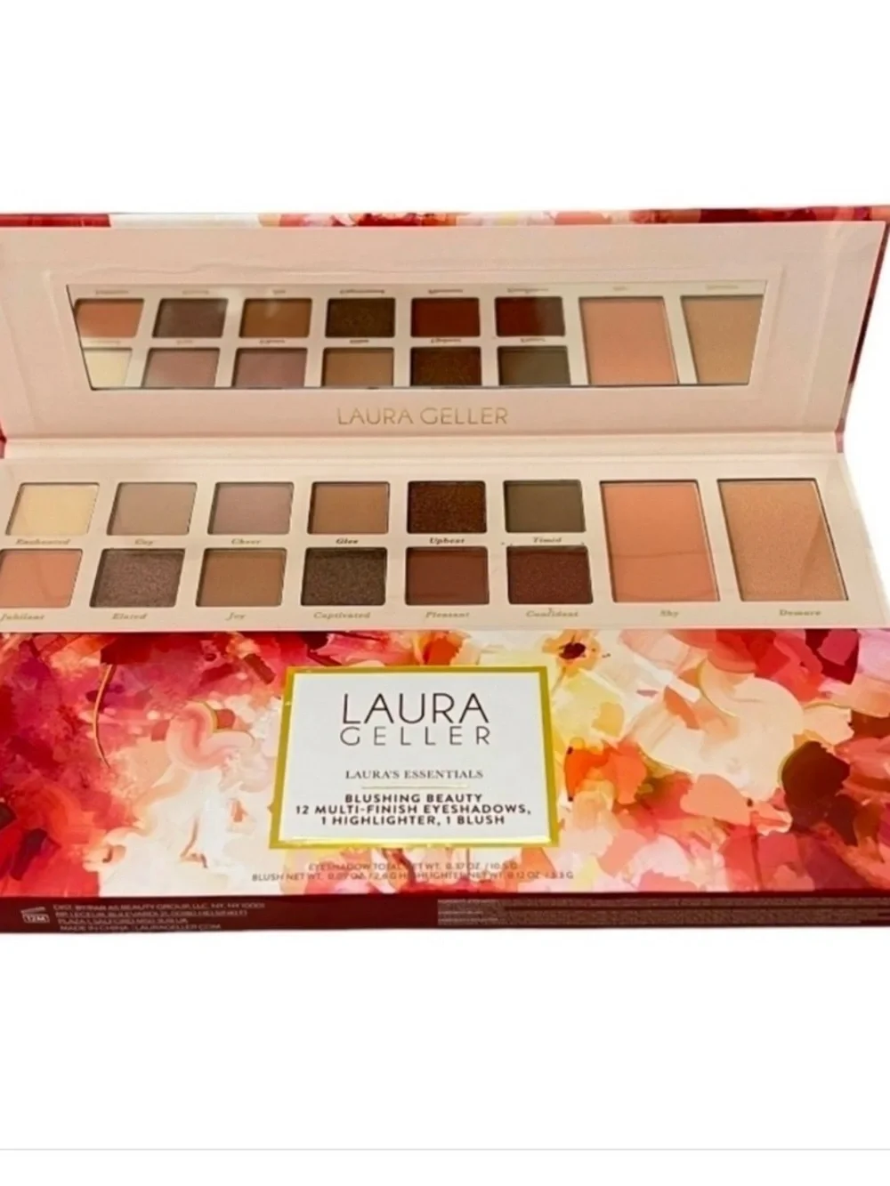 Laura Geller Blushing Beauty Eyeshadow Blush Highlighter Palette Pinks & Browns
